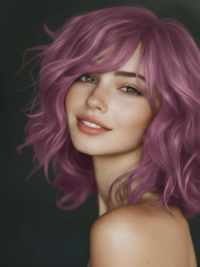 AI Hair Color Changer sample result