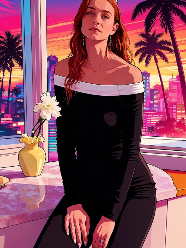 GTA Style Art Generator sample result