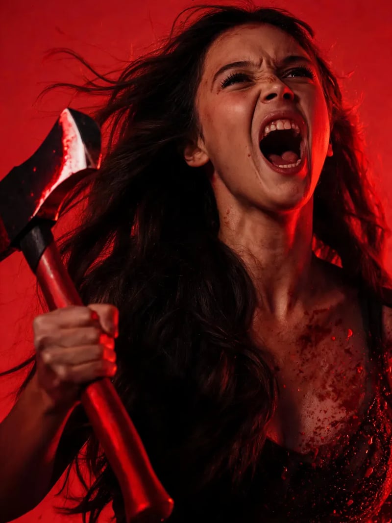 Lizzie Borden 主题的阴郁电影感人像